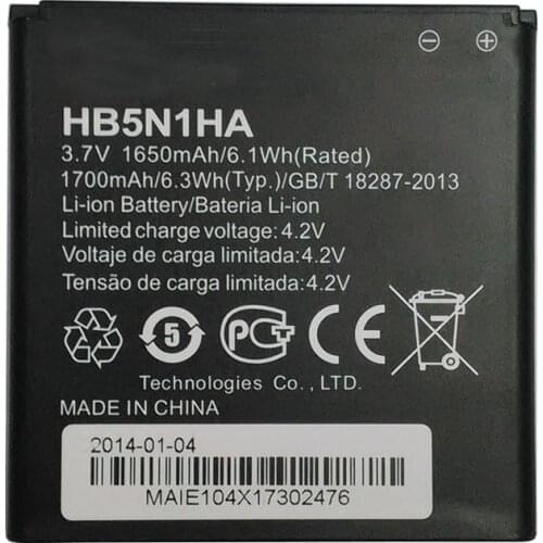 RNX Genuine Battery HB5N1HA For Huawei Ascend D300 U8818 U8815 U8680 U8730 G300 G330 Y330 U8825 V8825 M660 Phone Accu AKKU