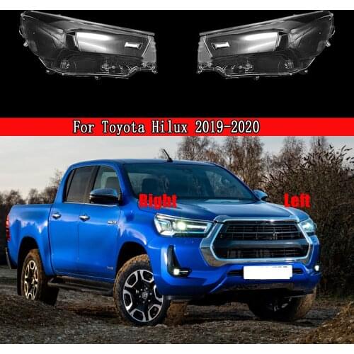 Car Front Headlight Lens Cover Auto Shell Headlamp Lampshade glass Lampcover Head lamp light cover For Toyota Hilux 2019 2020