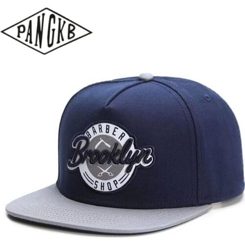 PANGKB Brand BROOKLYN CAP Navy blue cotton hip hop snapback hat for men women adult outdoor casual sun baseball cap bone