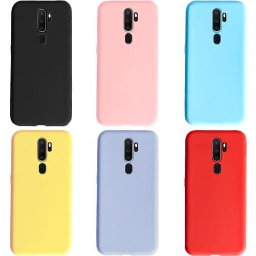 For OPPO A9 2020 Case Soft Silicone Cover Cute Candy Matte Phone Cases For OPPO A5 2020 Case Fundas for OPPO A11X A 9 2020 Coque