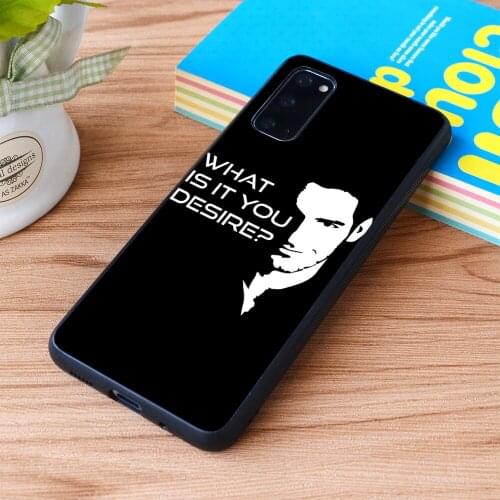 For Samsung Galaxy Lucifer Morningstar What Is It You Desire Soft TPU border Samsung Galaxy Case