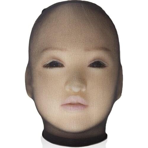 Erotic costumes accessory women erotic stockings headgear black soft SM fetish toys head bondage adult game party all for sex