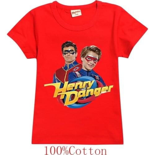 Henry Danger Harajuku T Shirt Summer Casual Graphic T-shirt Fashion Aesthetic Cool Tshirt Short Sleeve Top Tees Kids T-shirt