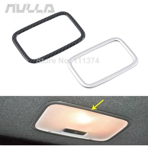 Carbon Look Car Rear Reading Light Lamp Frame Cover Sticker Trim For Hyundai Kona Encino 2017 2018 2019 2020 Car Decoration