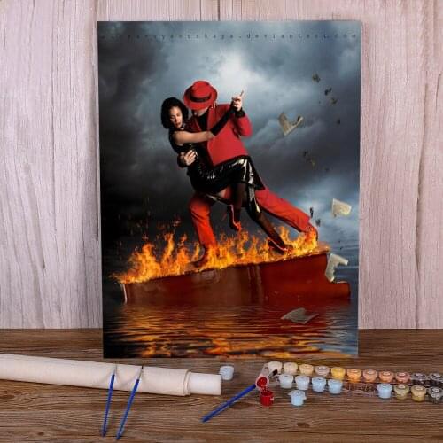 Woman Girl Painting By Numbers Set Acrylic Paints 50*70 Painting On Canvas Handmade Crafts For Adults Wall Art Handicraft