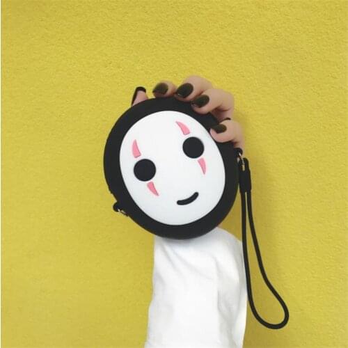 Faceless Man Wallets Women Purses Coin ID Card Holder Girl Backpack Decorations Purse Bag Anime Accessories Adult Children Gift