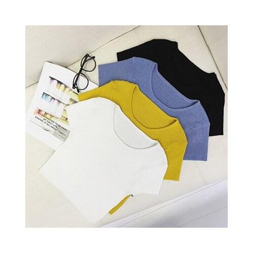 Summer 2020 short mint sleeve t shirt Women Top Garment