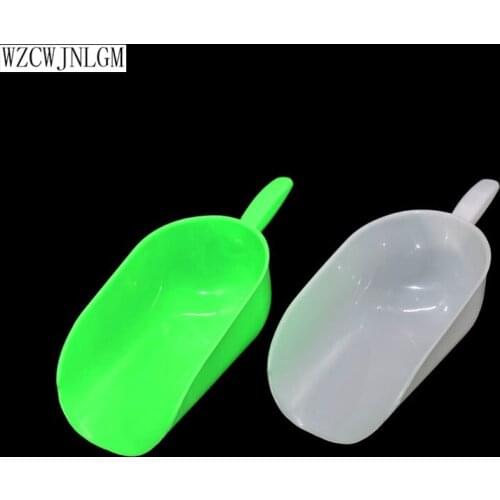 Pet feeding shovel 130mm chicken duck goose grain shovel large capacity thick plastic shovel pet feeders poultry supplies 10pcs
