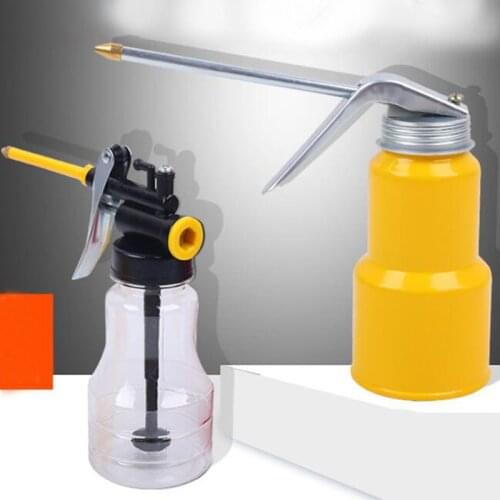 250/300ml Grease Gun Oiler for Greasing Transparent Oil Can Lubrication High Pressure Pump Oiler Lubricating Oil Car Repair Tool