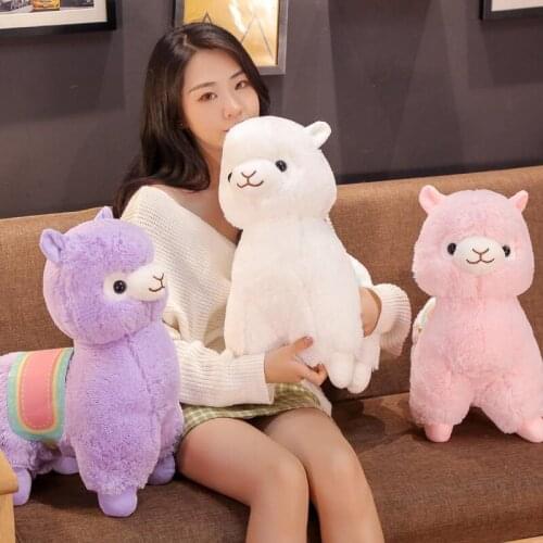 35/50cm Lovely Colorful Alpaca stuffed plushed toys beautiful home decoration animals childrens festival X-mas Birthday gifts