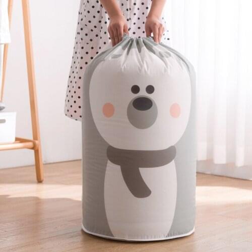 Cartoon Travel Home Clothes Quilt Blanket Storage Bag Set Shoes Partition Tidy Organizer Wardrobe Suitcase Pouch Packing Bags