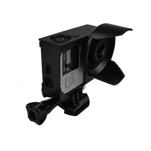Portable anti-exposure protective shell border lens hood for Gopro Hero4/3/3