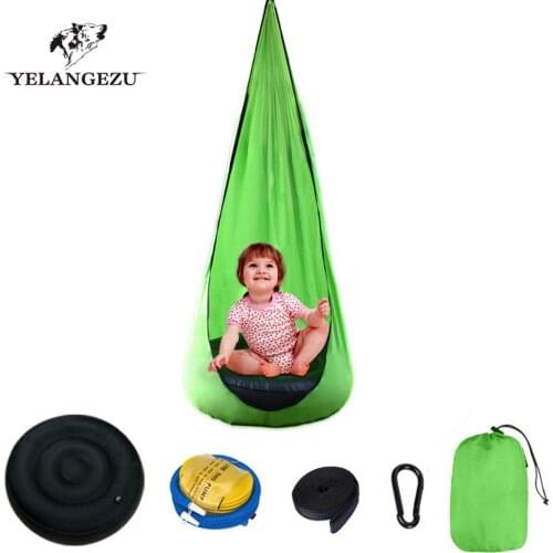 Portable Creative Kid Hammock Garden Furniture Pod Swings Chair Indoor Outdoor Hanging Seat Child Cocoon Swing Seat Patio