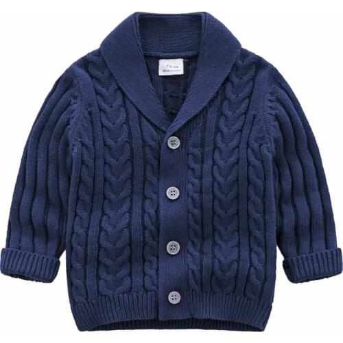 Pudcoco Newborn Baby Boy Clothes Autumn Fashion Long Sleeve Buttons Knit Top Warm Solid Color Tops for Kids Baby Boys Clothes