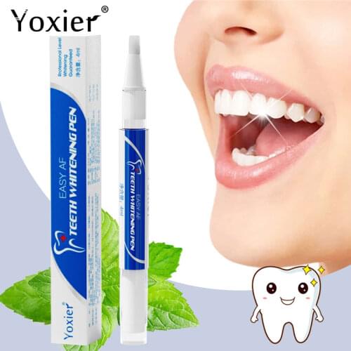 1Pcs Yoxier Teeth Whitening Pen Oral Hygiene Cleaning Serum Remove Plaque Smoke Stains Tooth Bleaching Tools Menthol Dental Care