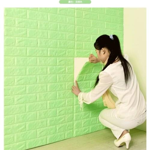 70 * 77cm self-adhesive 3D wall with waterproof background wall brick wallpaper soft bag living room foam wallpaper sticker
