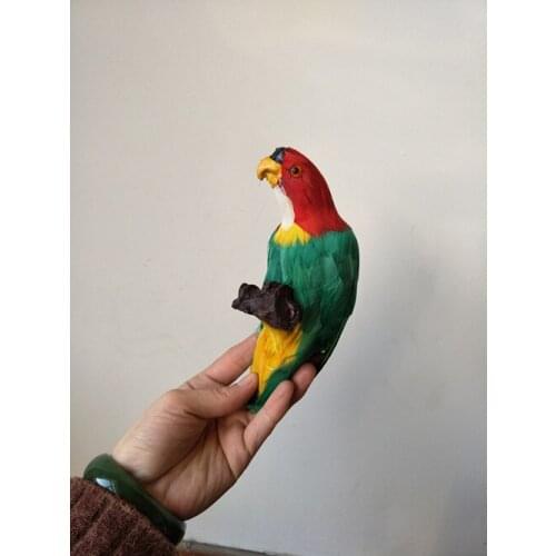 Cute simulation parrot model polyethylene&fur green parrot doll gift about 20cm 1613