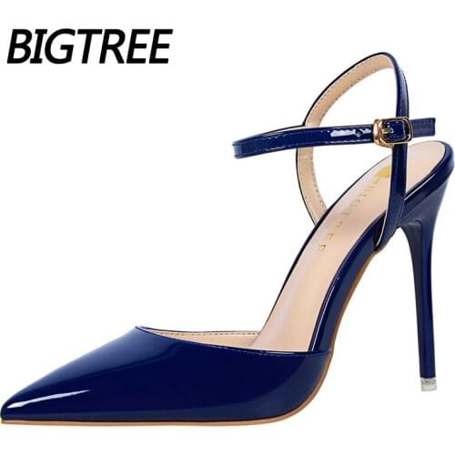 Sexy High Heels 11 Colour Woman Pumps Patent Leather Heeled Shoes Female Stiletto Heels 2021 New Women Sandals Red Party Shoes