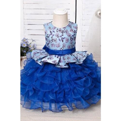 In Stock Little Princess Flower Girl Dresses Ankle Length Girls Pageant Dresses First Communion Dresses Wedding Party Dress