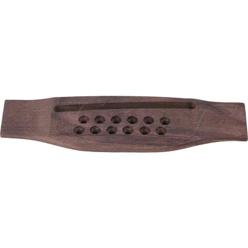 Yibuy Rosewood Guitar Bridge for 12 String Folk Acoustic Guitar 160mm x 43mm