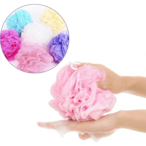 1PCS Mesh Foaming Sponge Bubble Ball Skin Cleaner Cleaning Tools Wisp for Body Soft Shower Flower Bathroom Accessories Bath Ball