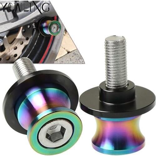 10mm Swingarm Stand Screws Motorcycle Swing Arm Spools Sliders bobbins FOR 125 2011 2012 2013 2014 2015 2016 2017 2018