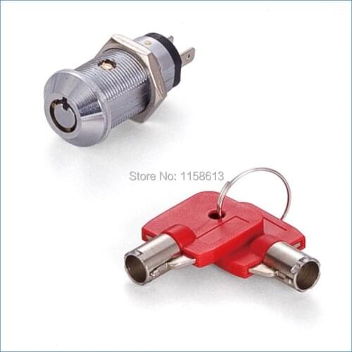 10 pieces 32mm hex nut fixed keyed alike tubular key switch lock vending machine lock