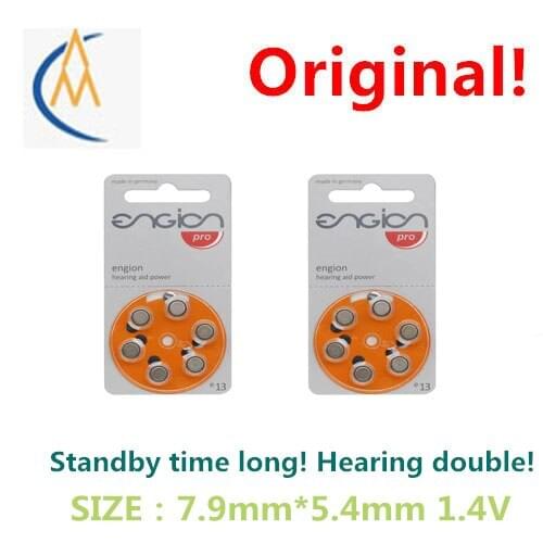 12PCS New German manufacturing A13 Siemens hearing AIDS headphones 1.4 V zinc air dedicated buttons