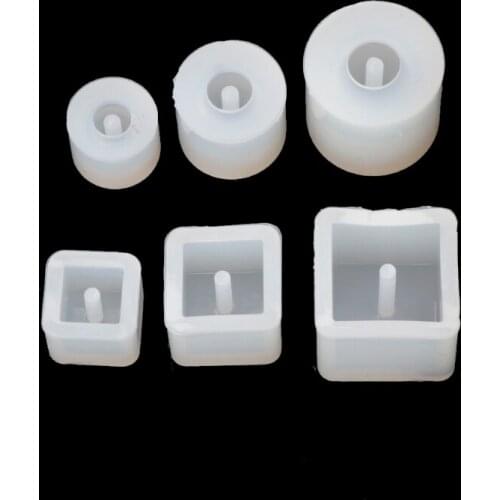 6pcs Silicone DIY Beads Mold Bracelet Earring Pendant Jewelry Making Resin Mould 62KE