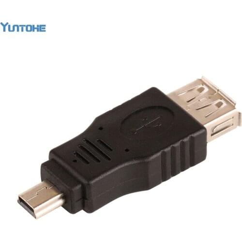 Free Shippping Black USB A to Mini B Adapter Converter 5pin USB cable For MP3 MP4 Wholesale 1000pcs/lot