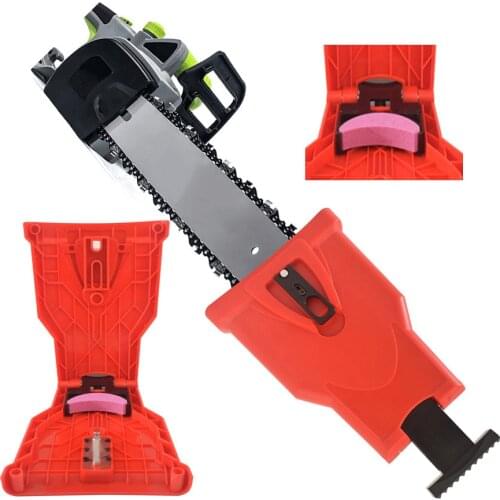 Chain saw Teeth Sharpener Electric Power saw Chain Sharpener Bar-Mounted Fast Grinding Chainsaw Sharpener Woodworking Tool