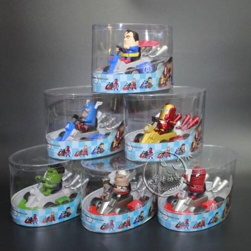 Disney Avengers alliance iron man Spiderman captain of the United States 6 kickbacks kart f racing childrens birthday toy gifts