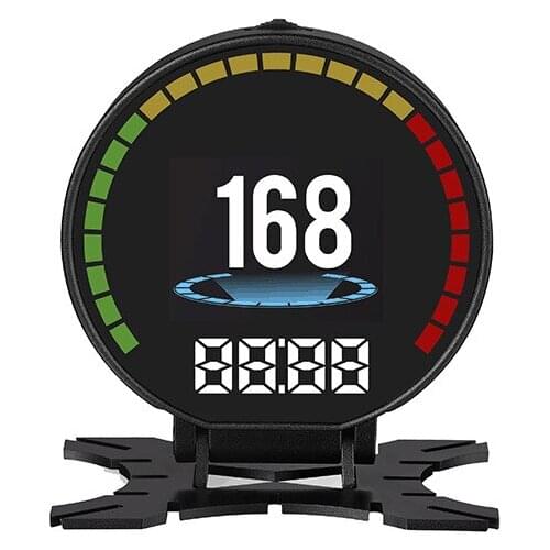 OHANEE P15 Head-Up Display HUD OBD2 Temperature Car KM/h MPH Turbo Boost Pressure Speed Projector On The Windshield For Car