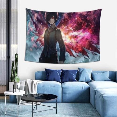 Tokyo Ghoul Tapestry Wall Hanging Sandy Beach Throw Rug Blanket Camping Tent Travel Mattress Bohemian Sleeping Pad Tapestries