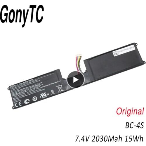 GONYTC 7.4V 2030mAh 15wh Original BC-4S Laptop Battery For Nokia 2520 Power Keyboard SU-42 Series Tablet