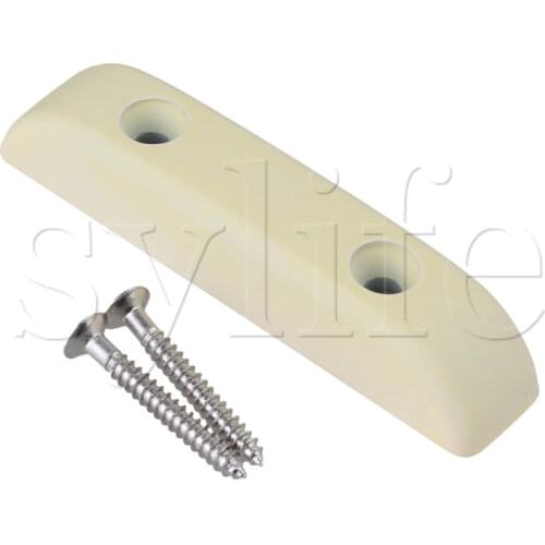 Cream Metal Thumb Rest Thumbrest with Mounting Screws for Bass Guitar