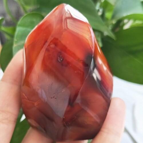 Red agate crystal flame natural Carnelian quartz torch gemstone free form crystals healing Reiki home decor