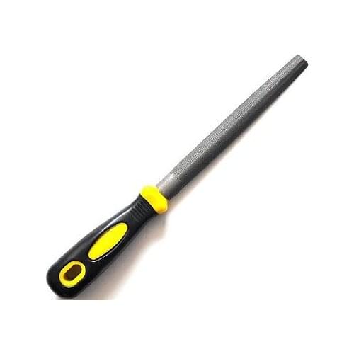 8"/200 Mid-Size Clean & Neat T12 Metal Semicircle Files w Rubber Handle