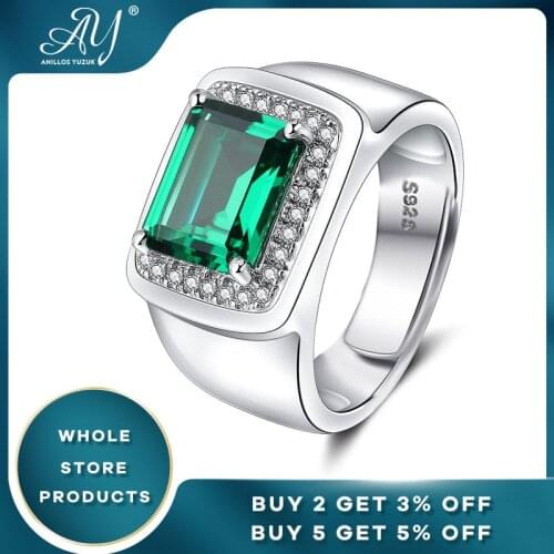 Anillos Yuzuk Gemstone Ring For Men Solid 925 Sterling Silver Color Change Ring For Wedding Engagement Jewelry Free Shipping