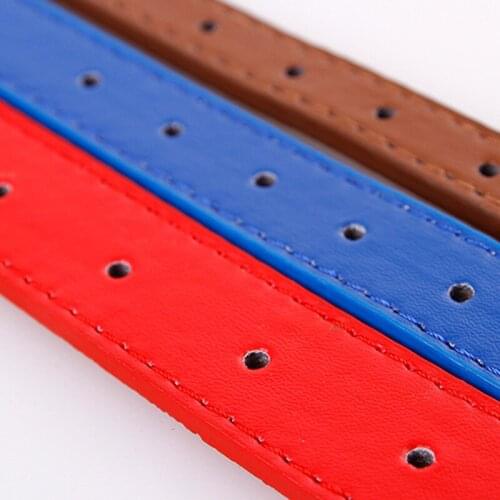 Dog Collar PU Leather Puppy Pet Collars Bone Charms Decoration Rivet Dogs Collar STTA889