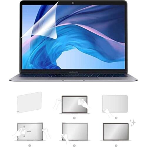 For Apple Macbook Air 13" A2337 (M1) 2020 /Air 13" A1932 /A2179 Touch ID HD Transparent Dustproof Laptop Soft Protective Film