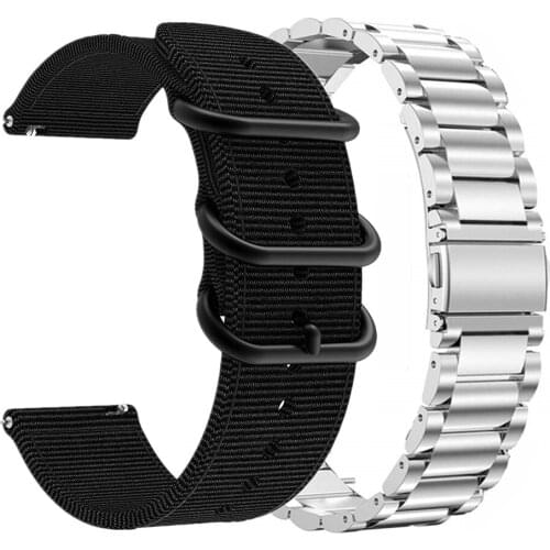 Strap for Samsung Gear sport S2 S3 Classic huami amazfit gtr bip 22 20mm galaxy watch active 40mm 44mm 42 46mm band huawei gt 2