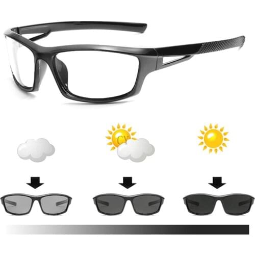 Outdoor photochromic Bifocal Reading Glasses Multifocal Near Far Plastic Presbyopic Glasses for Men Sport driving sunglasses FML