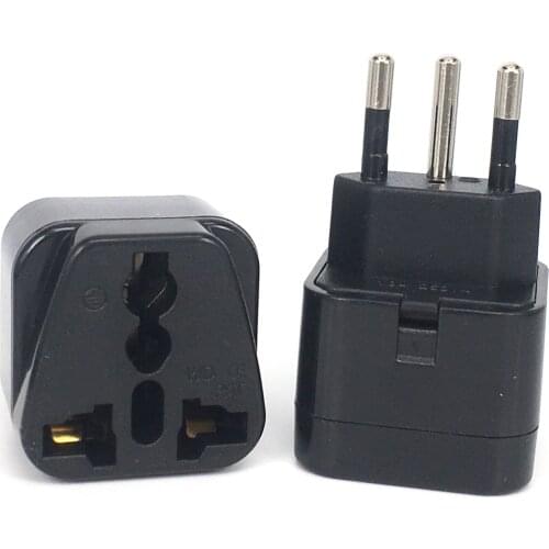Universal Brazil 3-Pin Plug Adapter EU European US UK To Brazil Travel Adapter Electric Plug Power Charger Socket Outlet
