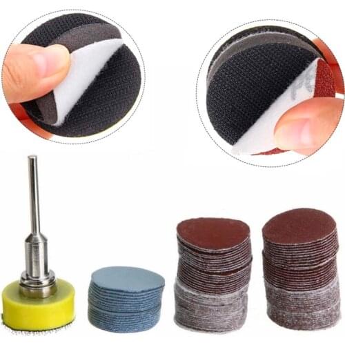 1 pack of 25mm disc sandpaper set, used with polishing agents to produce a smooth finish, suitable for cleaning and polishing