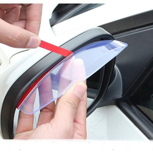 2pcs PVC Car Back Mirror Eyebrow Rain Cover sticker For Mitsubishi Outlander Asx Lancer 10 9 EX Pajero Sport Eclipse Carisma
