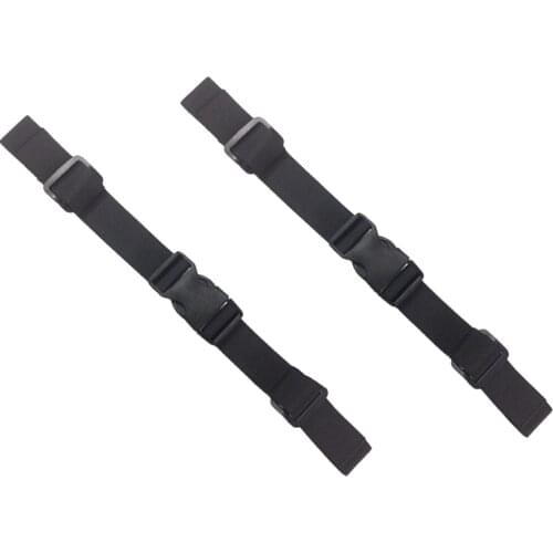 2 PCS Universal Backpack Chest Stability Strap Heavy Duty Adjustable Chest Strap with Buckle Black