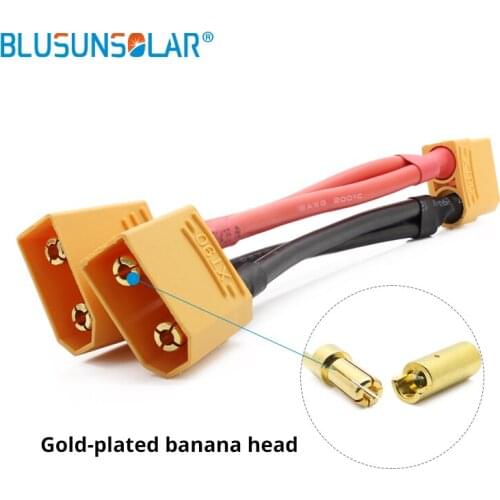 20 Pcs/Lot XT90 Parallel Battery Connectors Adaptor Cable Extension Y Splitter For Parallel Battery Connection ZD0192