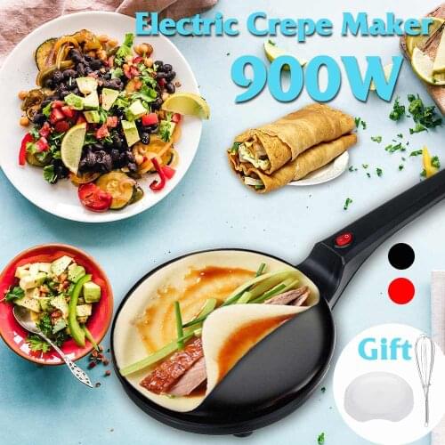 220V 900W Crepe Makers Electric Round Non-stick Pancake makers Crepe Maker machine Kitchen Appliances Frying Pan Roll Baking pan
