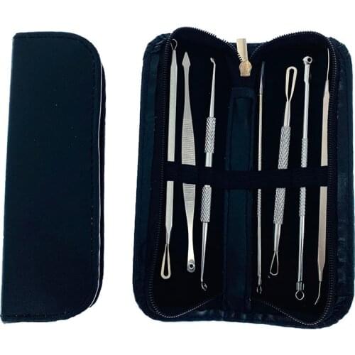 3 or 7 Pcs Stainless Steel Blackhead Remover Tool Kit Professional Blackhead Acne Comedone Pimple Blemish Extractor Beauty Tool